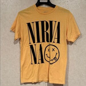NIRVANA Yellow Graphic T-Shirt